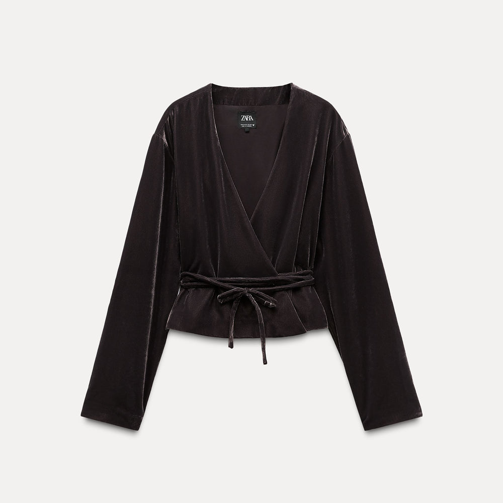 Moudda ZARA - Veste croisée velours coordonnée - Tunisie 2