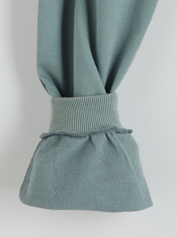 Moudda LC Waikiki - Bas jogging jersey basique Fille Vert terne - Tunisie 3