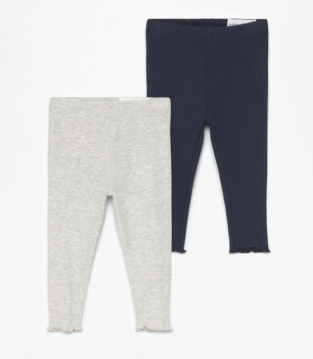 Moudda Lefties - Pack 2 Legging Côtes Uni - Bébé (Perle) - Tunisie 2