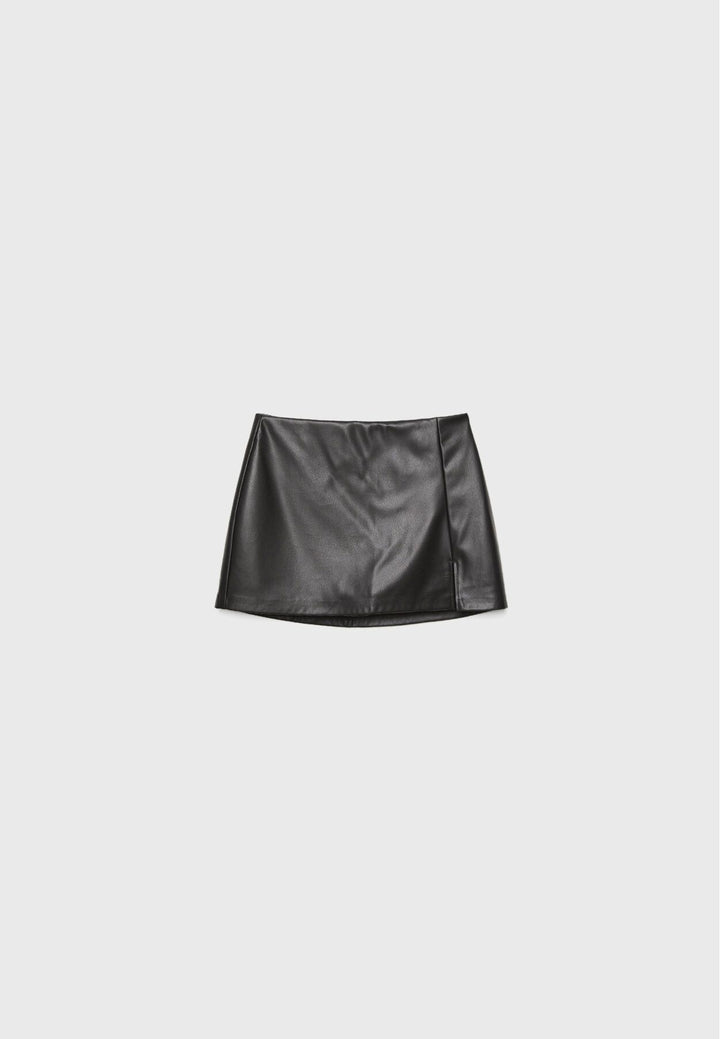 Moudda STRADIVARIUS - Jupe-Culotte avec Fente Latérale en Simili Cuir - Tunisie 2