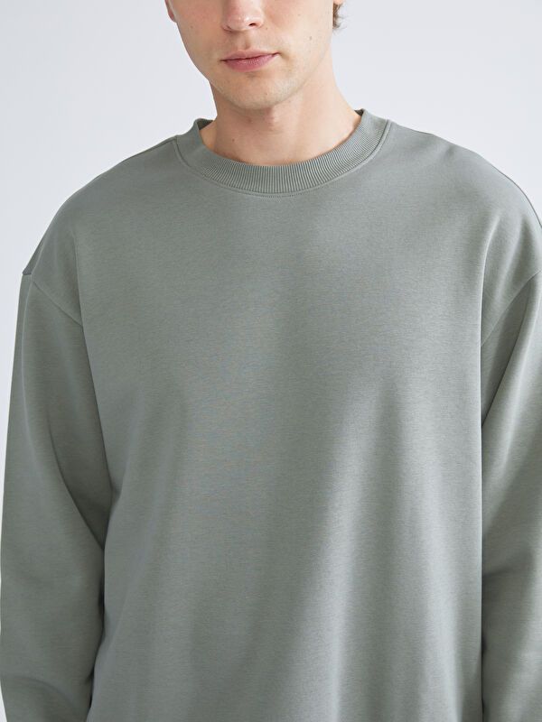 Moudda LC Waikiki - Sweatshirt en jersey Homme Vert terne - Tunisie 3