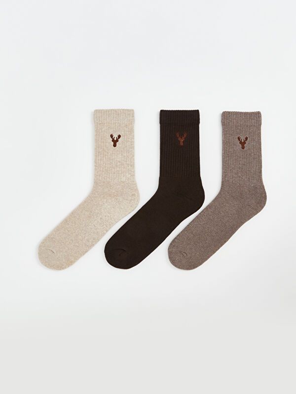 Moudda LC Waikiki - Chaussettes courtes Homme Beige - Tunisie 1