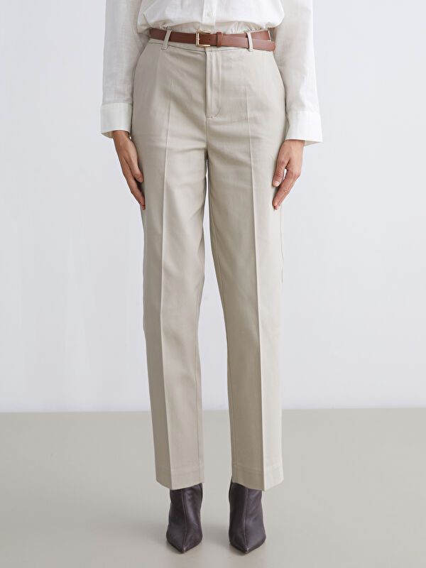 Moudda LC Waikiki - Pantalon tissé moyen Femme Chameau - Tunisie 2