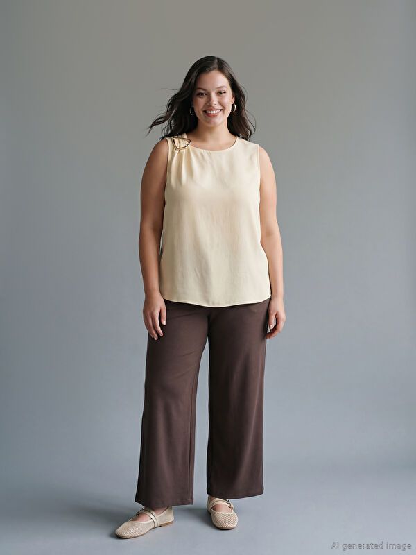 Moudda LC Waikiki - Pantalon fin en tissu pour Femme - Tunisie 1