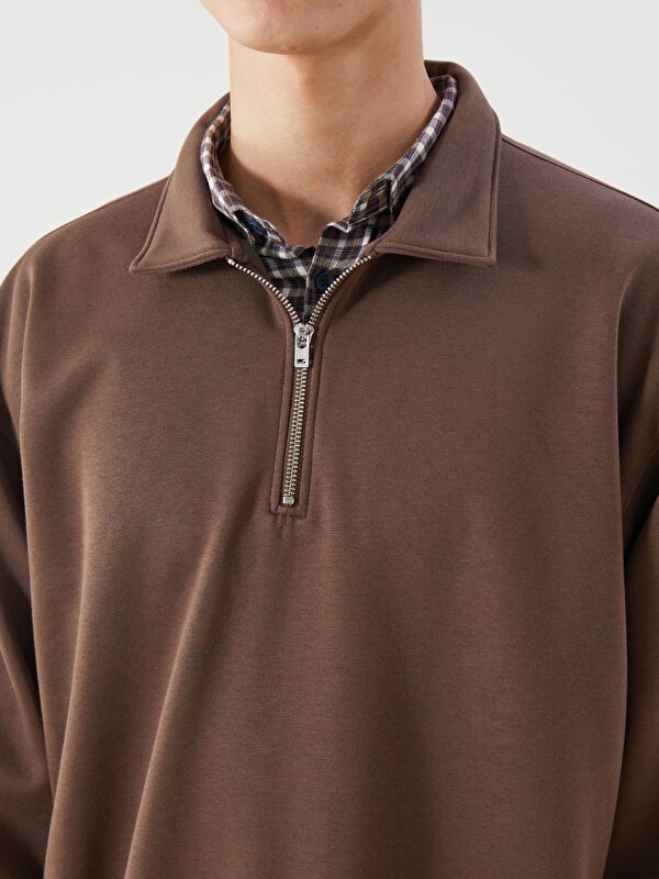 Moudda LC Waikiki - Sweatshirt en jersey Homme Brun - Tunisie 3