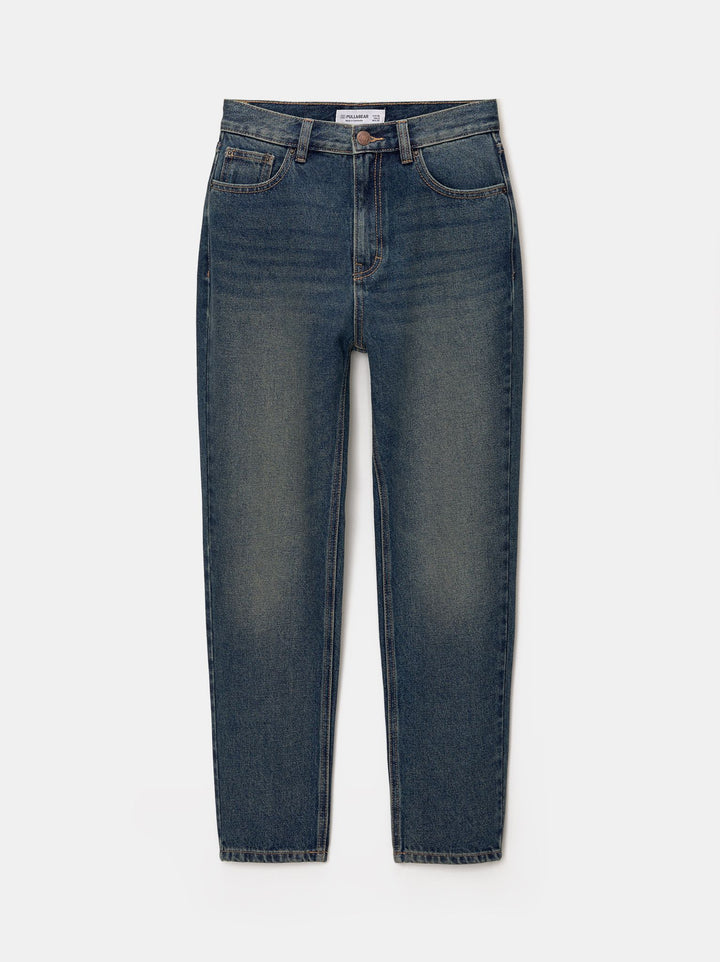 Moudda PULL & BEAR - Pantalon Mom Blanc - Tunisie 5