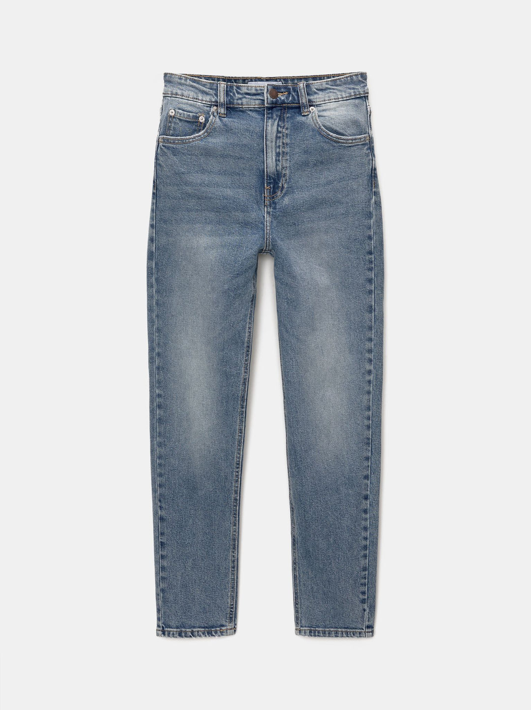 Moudda PULL & BEAR - Pantalon Mom Confort Bleu Moyen - Tunisie 3
