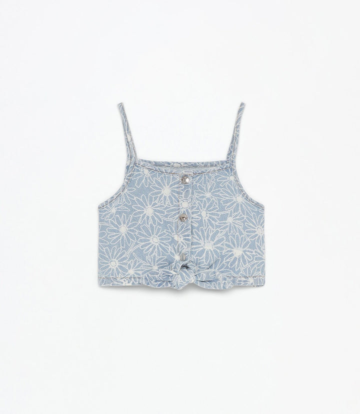 Moudda Lefties - Top Denim Imprimé - Fille D5 - Tunisie 1