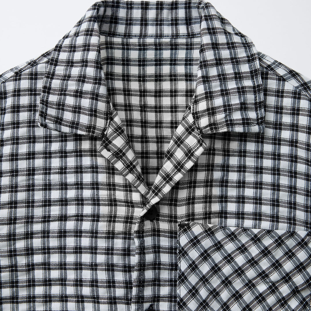 Moudda ZARA - Chemise - Carreau Froissé & Noir/Blanc - Tunisie 3