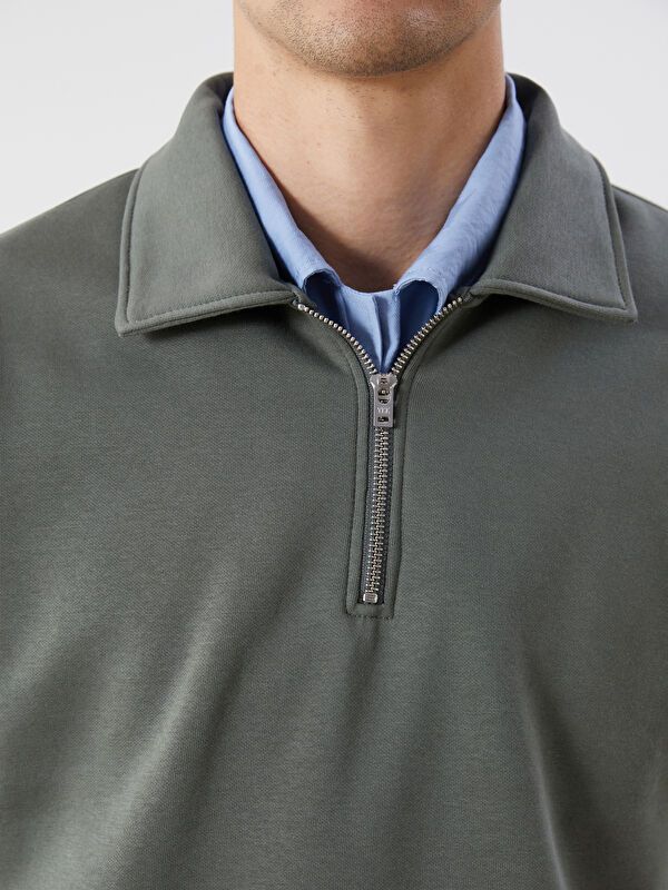 Moudda LC Waikiki - Sweatshirt en jersey Homme Vert terne - Tunisie 3