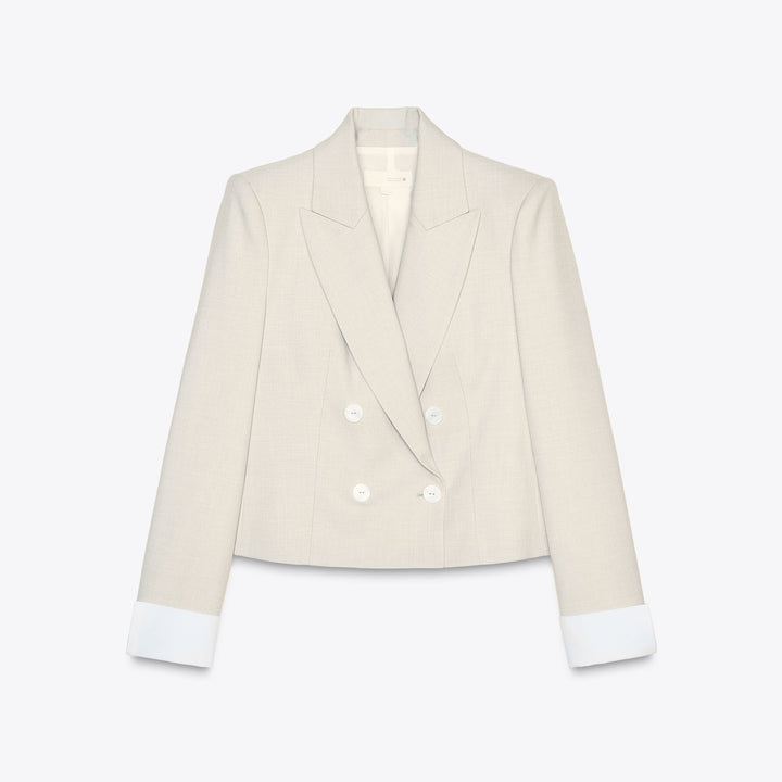 Moudda ZARA - Ensemble Blazer Croisé - Poignets Contrastés - Tunisie 1