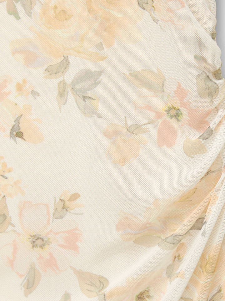 Moudda PULL & BEAR - Robe Midi Imprimée - Fleur & Pièce Poitrine - Tunisie 3