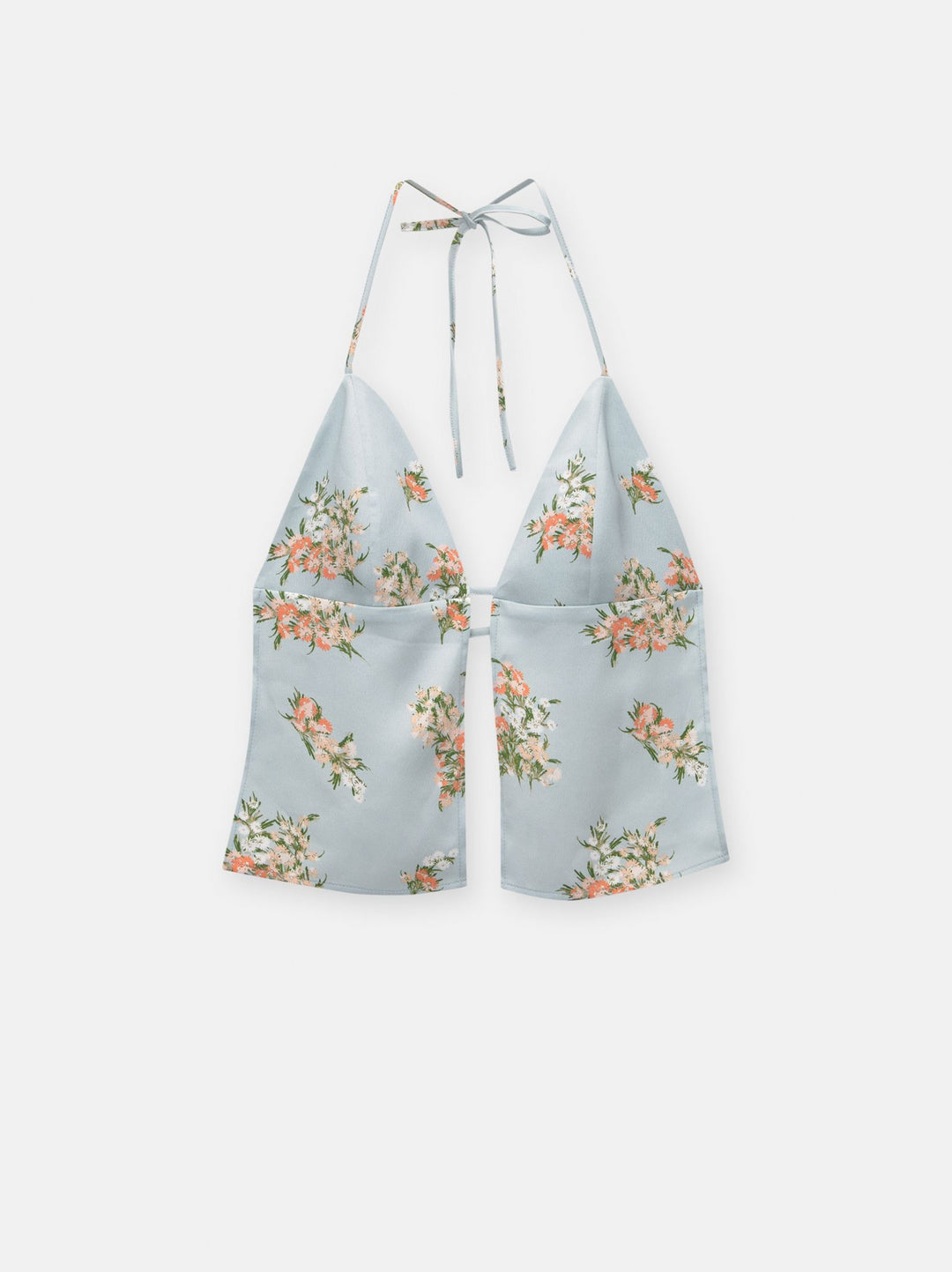 Moudda PULL & BEAR - Top Satiné Fleur En Ligne - Tunisie 3