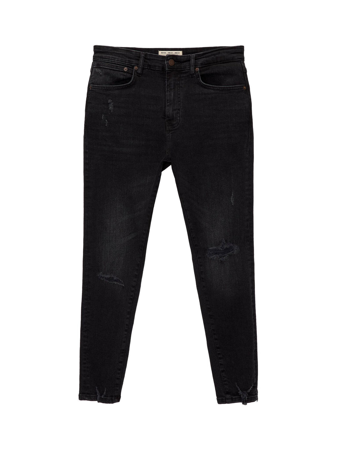 Moudda PULL & BEAR - Pantalon Denim Carrot - Effet Déchiré - Tunisie 1