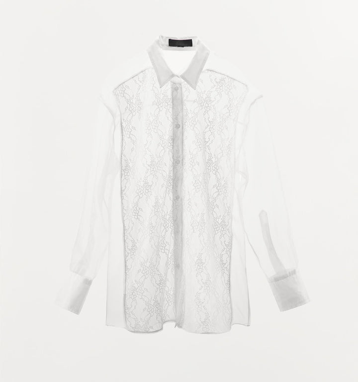 Moudda ZARA - Chemise Oversize Organza - Dentelle - Tunisie 1