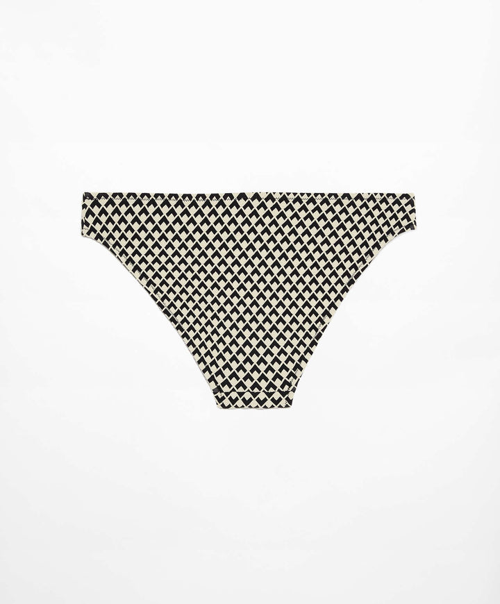 Moudda Oysho - Culotte Classique Jacquard Géométrique Noir - Tunisie 3