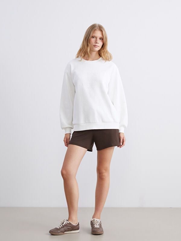 Moudda LC Waikiki - Sweatshirt en jersey Femme Ecru - Tunisie 2