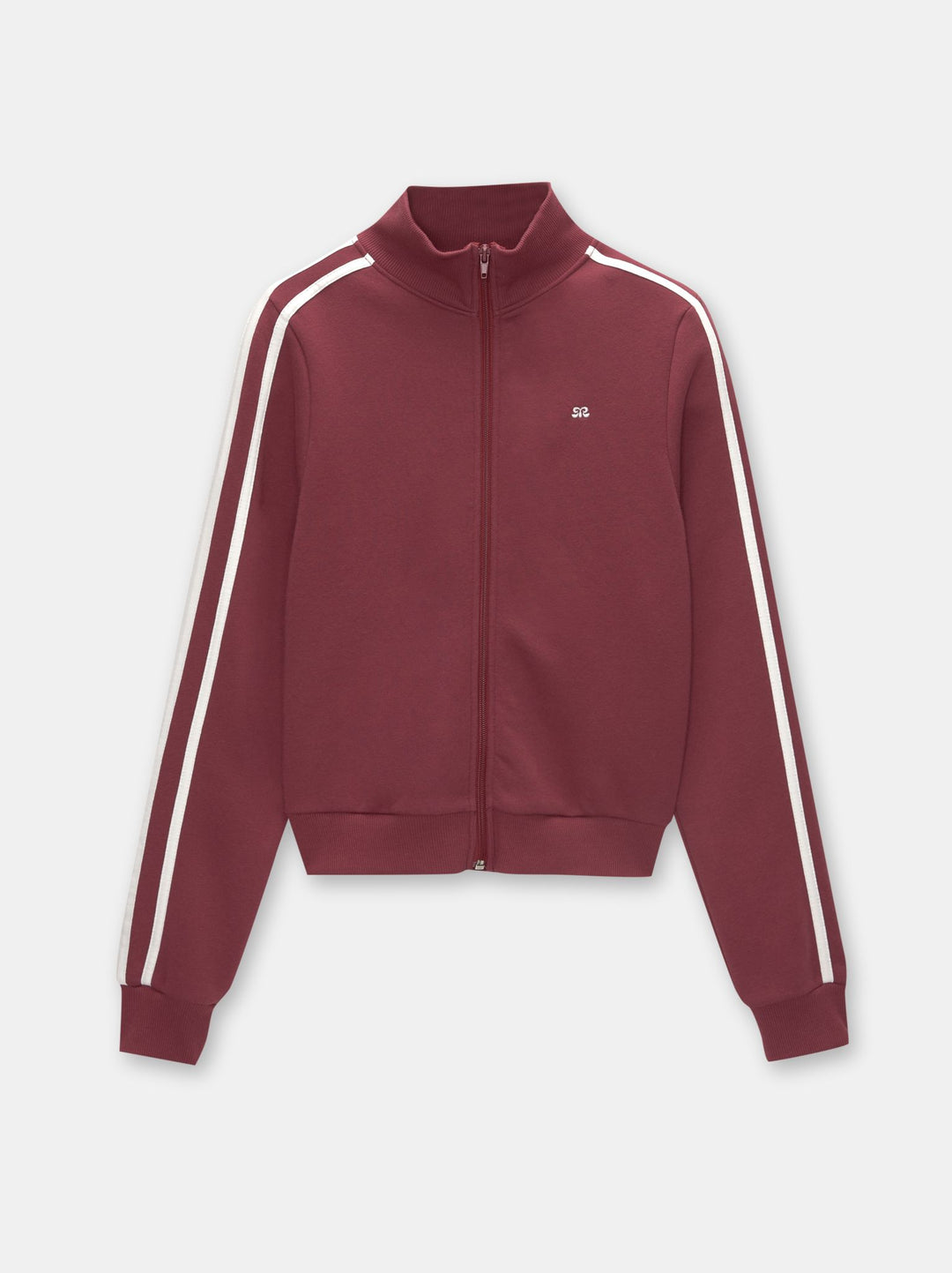 Moudda PULL & BEAR - Sweat Pacific Fermeture Rayure Bordeaux - Tunisie 1