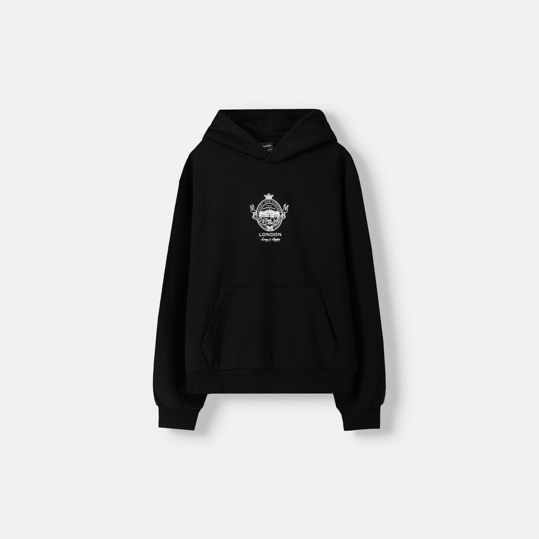 Moudda BERSHKA - Sweat à capuche oversize imprimé clés d’hôtel - Tunisie 1
