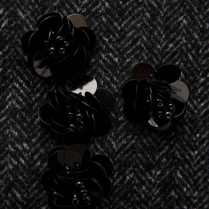 Moudda ZARA - Combinaison 536 jupe mini épi avec appliqués fleurs - Tunisie 3