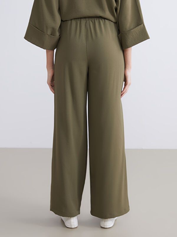 Moudda LC Waikiki - Pantalon tissé fin Femme Kaki - Tunisie 4