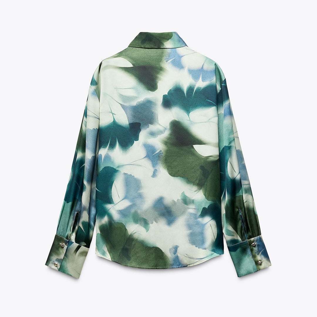 Moudda ZARA - Chemise Satin - Imprimé Diffusé & Bouton - Tunisie 2