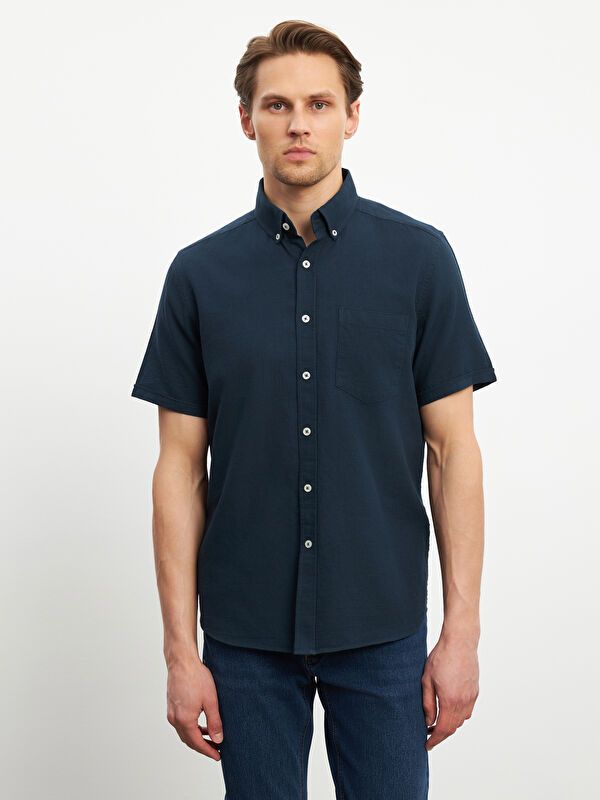 Moudda LC Waikiki - Chemise manches courtes en tissu pour Homme - Tunisie 1