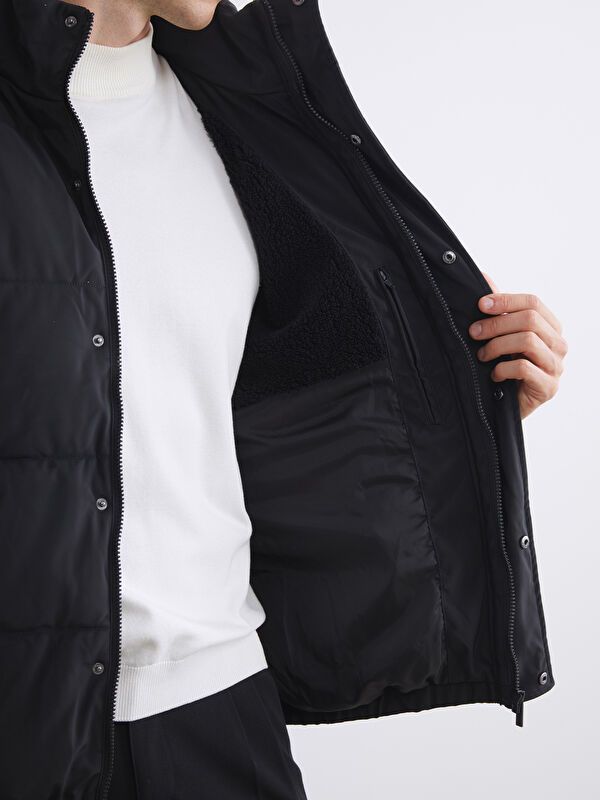 Moudda LC Waikiki - Manteau matelassé en nylon Homme Noir - Tunisie 3