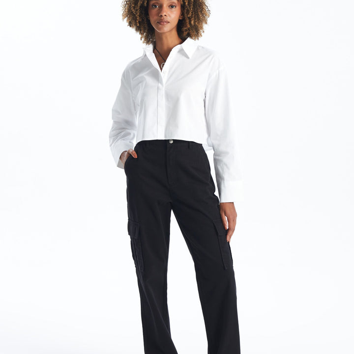 Moudda LC Waikiki - Pantalon tissé moyen Femme Noir - Tunisie 1