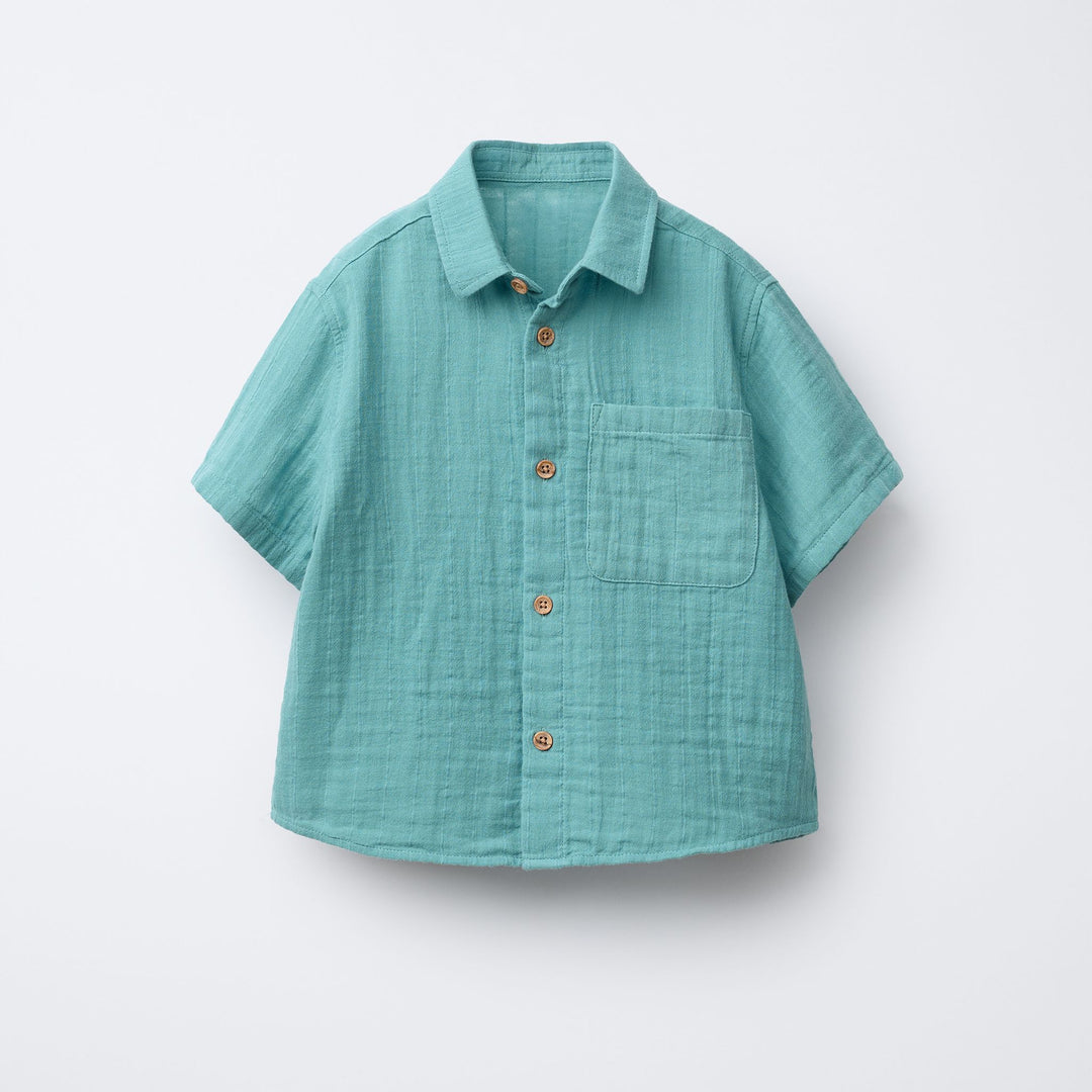 Moudda ZARA - Chemise Enfant - Bambula Moutarde & Texture - Tunisie 1