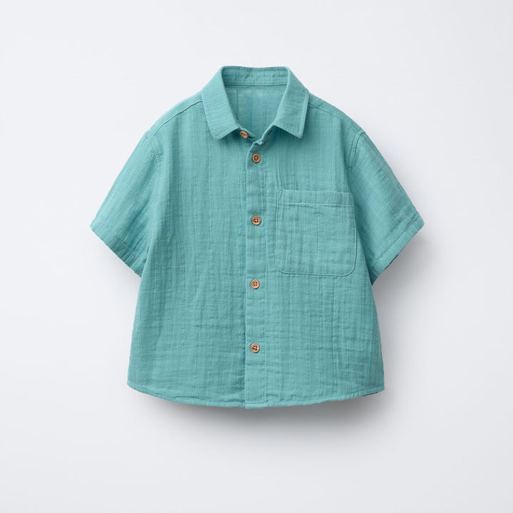 Moudda ZARA - Chemise Enfant - Bambula Moutarde & Texture - Tunisie 1