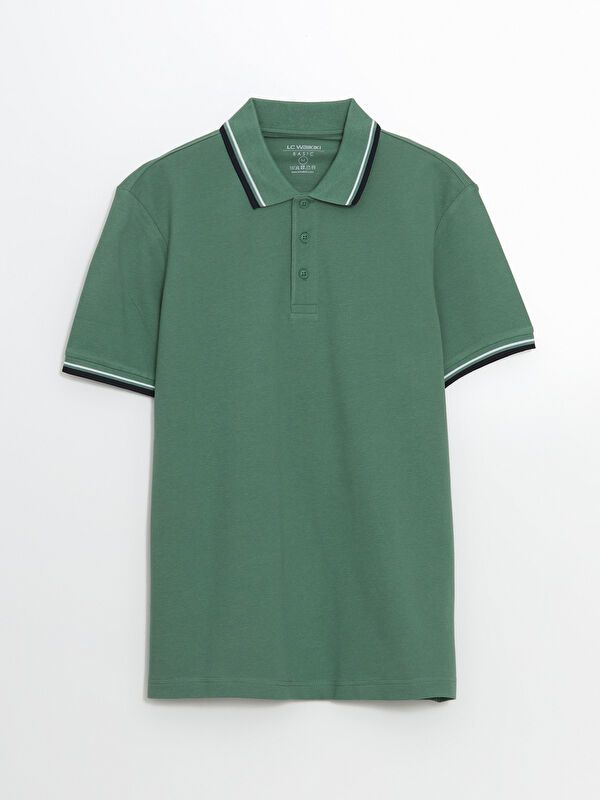 Moudda LC Waikiki - T-shirt col polo basique manches courtes en jersey - Tunisie 1