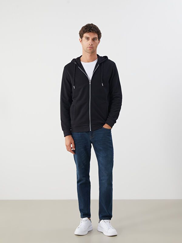 Moudda LC Waikiki - Cardigan jersey basique Homme Noir - Tunisie 2