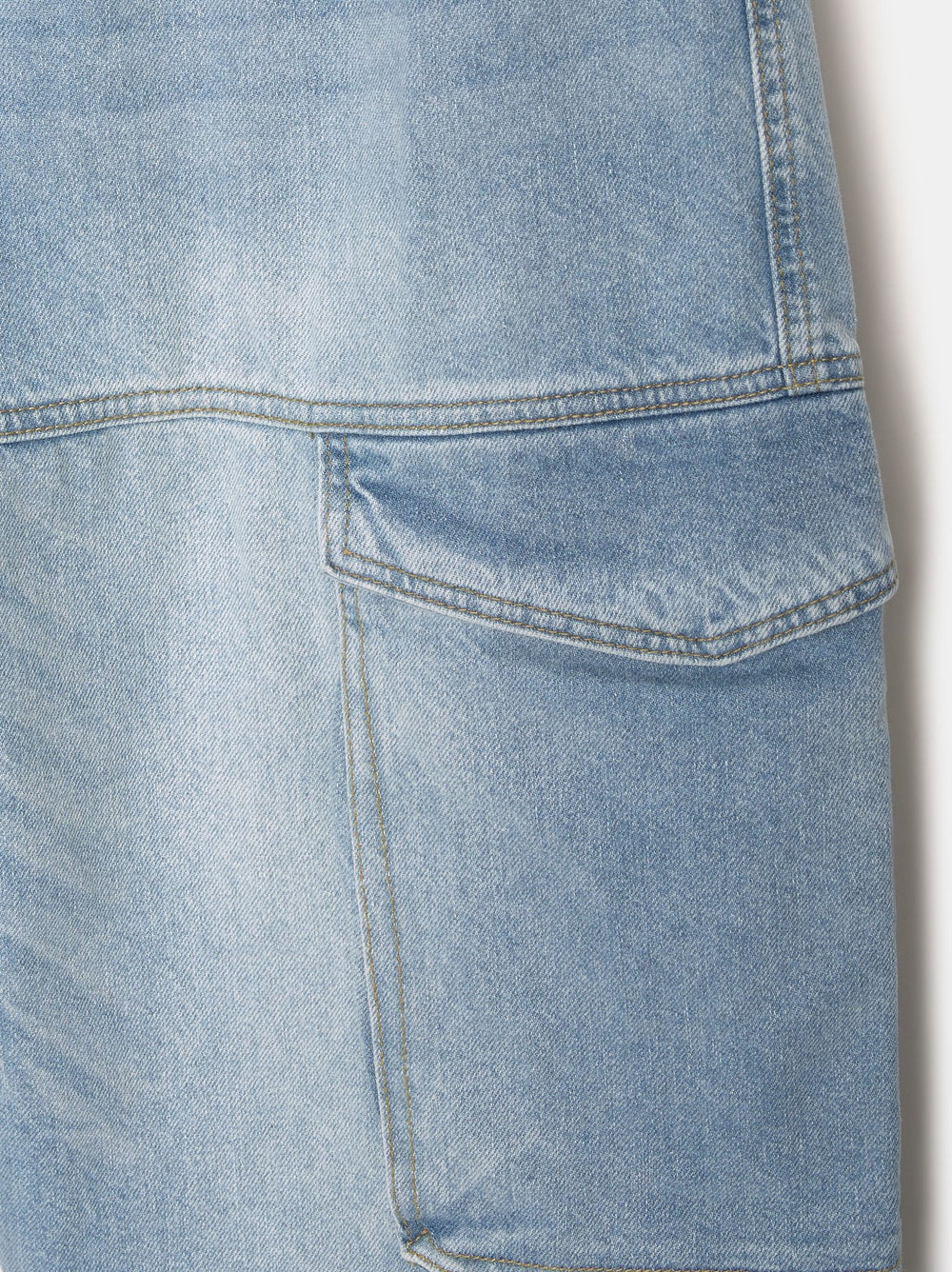 Moudda PULL & BEAR - Pantalon Denim Cargo Superbaggy Ceinture Élastique - Tunisie 2