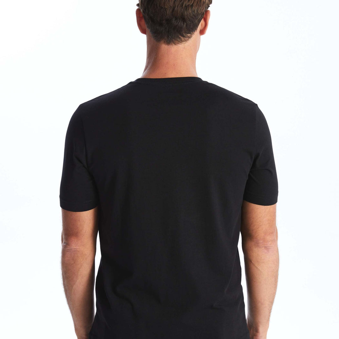 Moudda LC Waikiki - T-shirt jersey col rond manches courtes Homme Noir - Tunisie 5