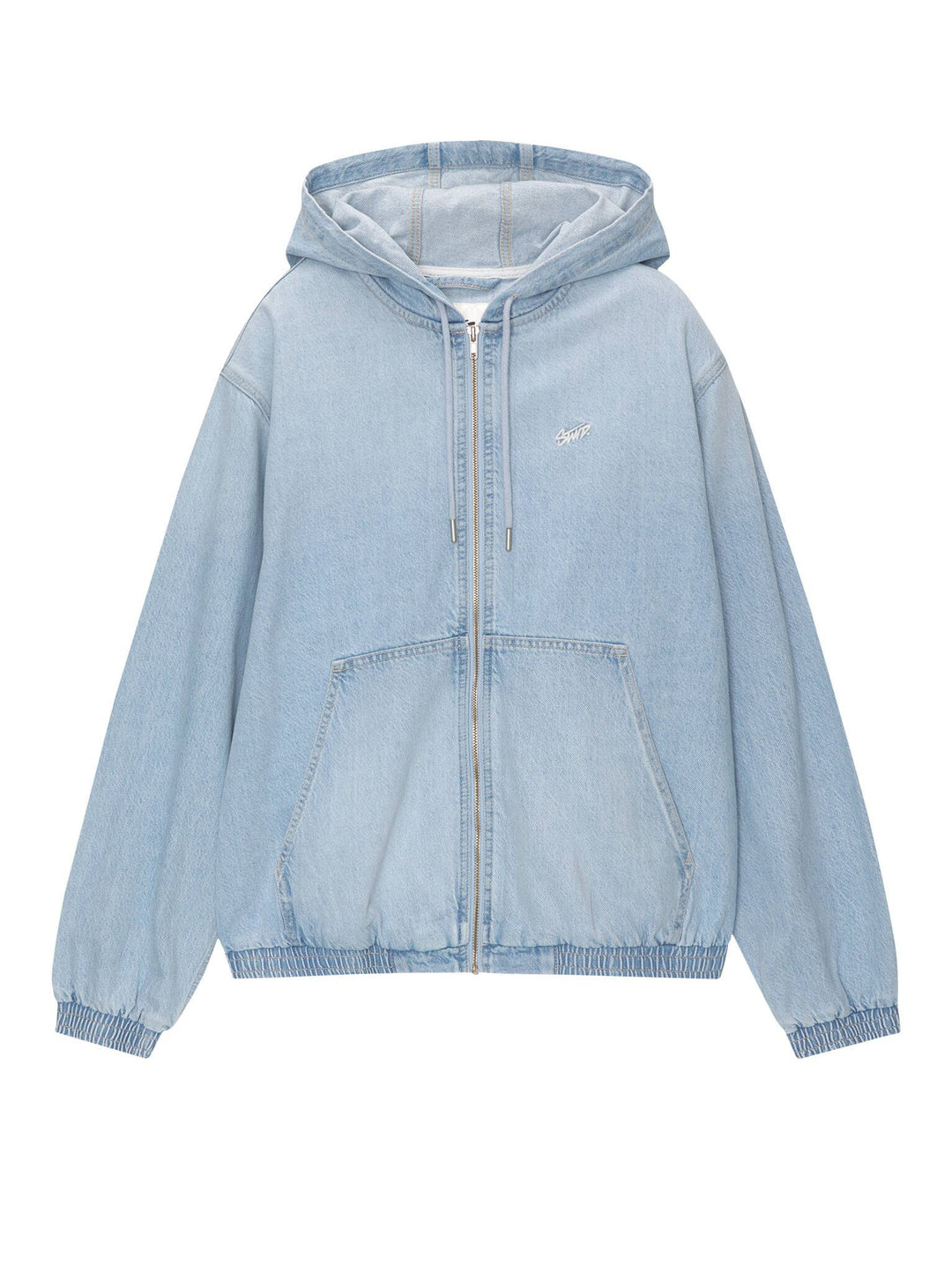 Moudda PULL & BEAR - Veste Denim Capuche à Fermeture Noir STWD - Tunisie 7
