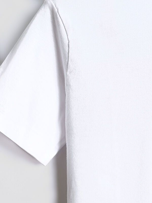 Moudda LC Waikiki - Body jersey manches courtes Fille Buxe blanc - Tunisie 3