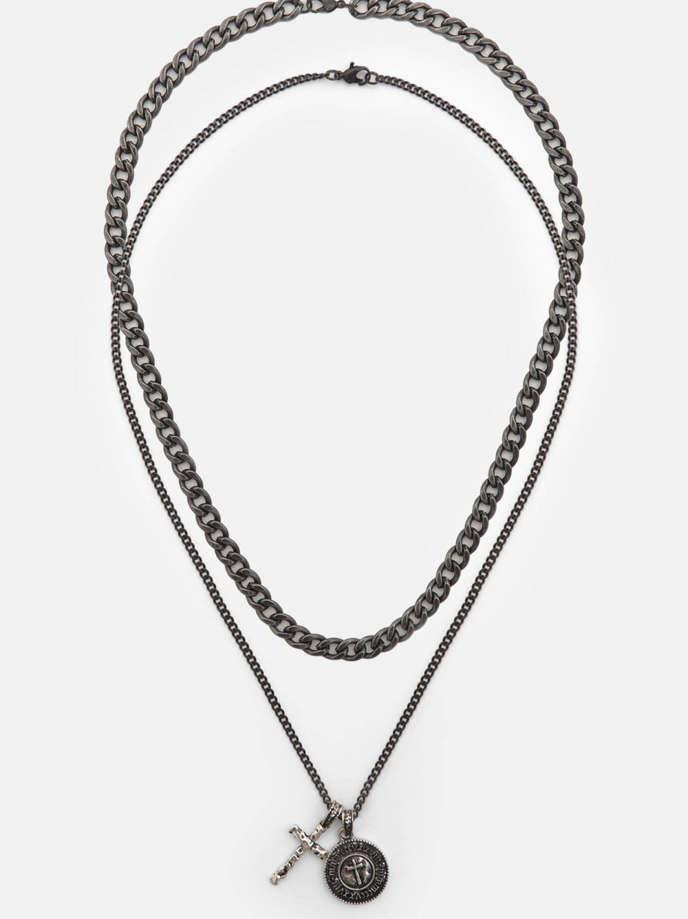 Moudda PULL & BEAR - Bijoux - Pack 2 Chaînes Croix + Charm Métal - Tunisie 2