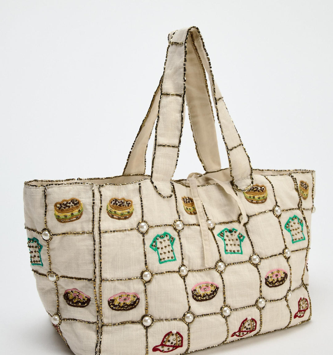Moudda ZARA - Sac tote midi beignets et hamburgers - Tunisie 1