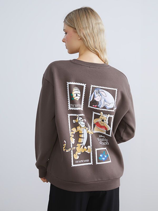 Moudda LC Waikiki - Sweatshirt en jersey sous licence Femme Brun - Tunisie 1