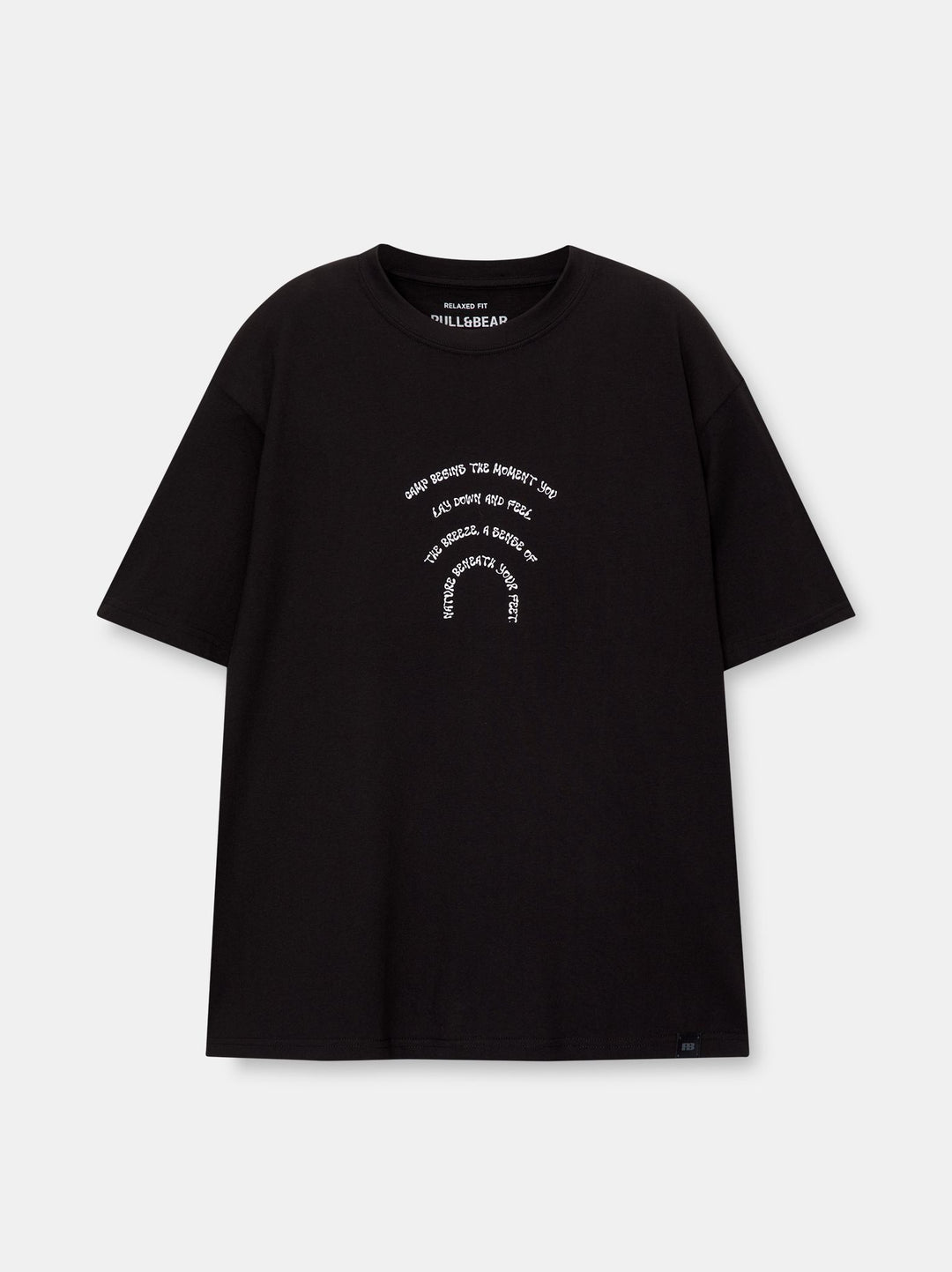 Moudda PULL & BEAR - T-Shirt Demi-Manches Wavy Text Collection - Tunisie 3