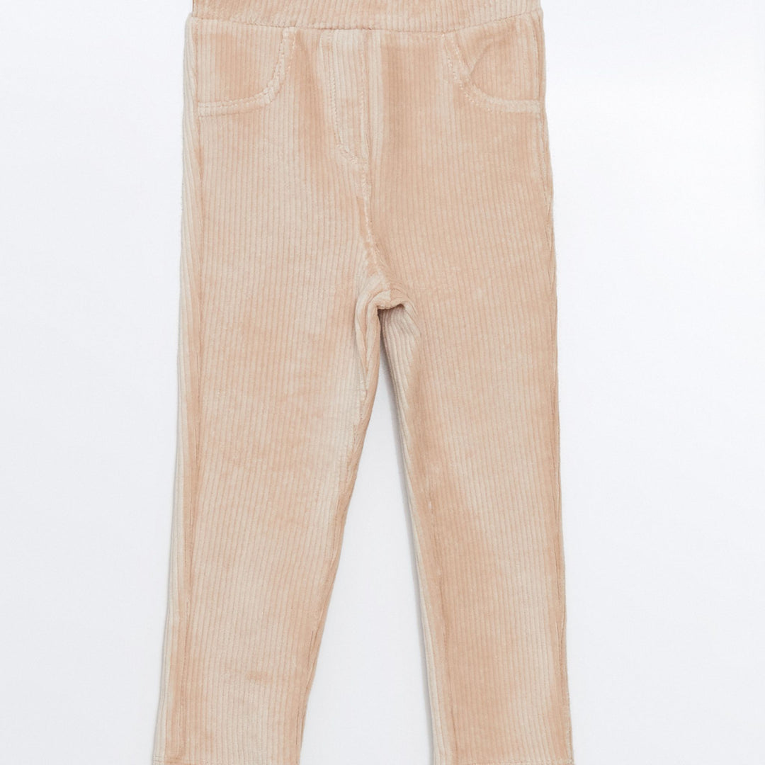 Moudda LC Waikiki - Pantalon jersey basique Fille Beige - Tunisie 1