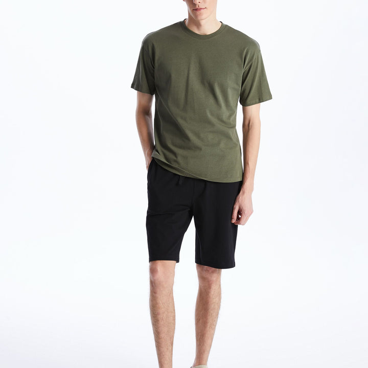 Moudda LC Waikiki - Short / bermuda jersey basique Homme Noir - Tunisie 1