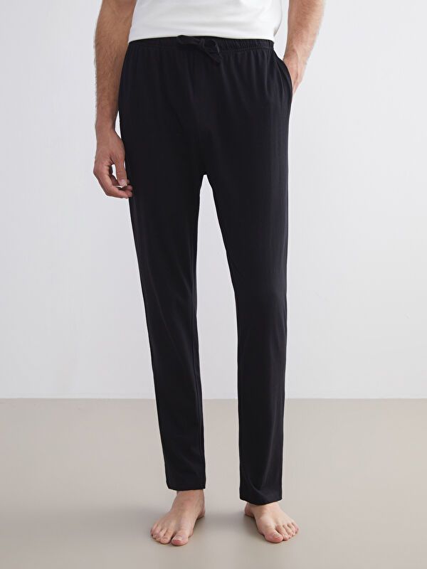 Moudda LC Waikiki - Bas pyjama jersey long Homme Noir - Tunisie 2