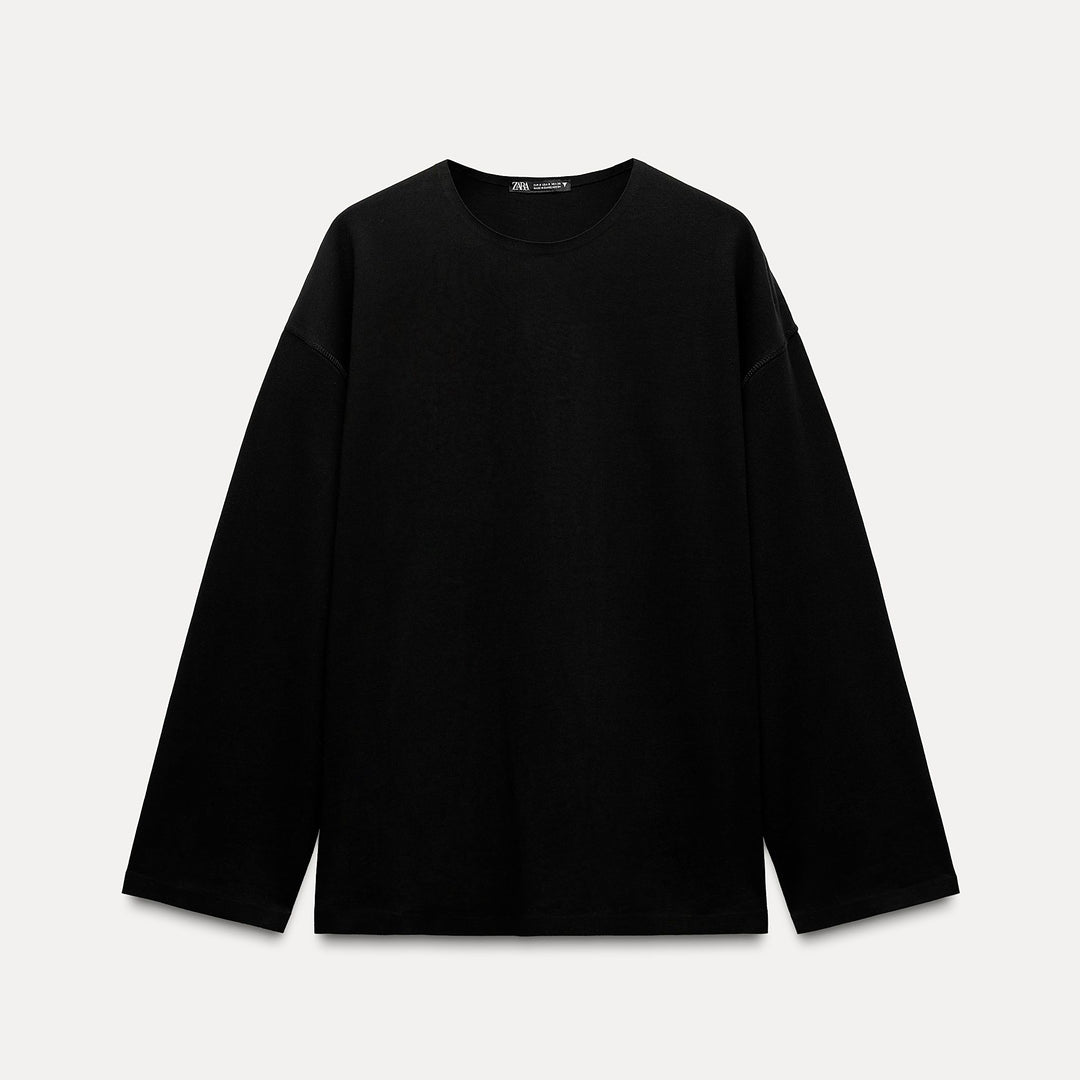 Moudda ZARA - T-shirt Coton Manches Longues Clean - Tunisie 2