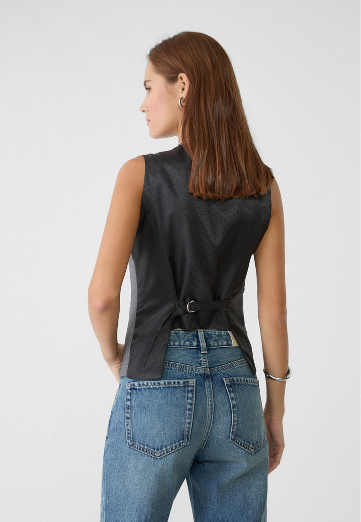 Moudda STRADIVARIUS - Gilet Court Gris - Tunisie 5