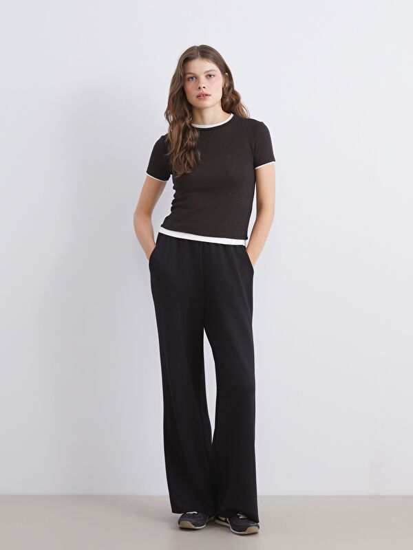 Moudda LC Waikiki - Pantalon en jersey Femme Noir - Tunisie 1