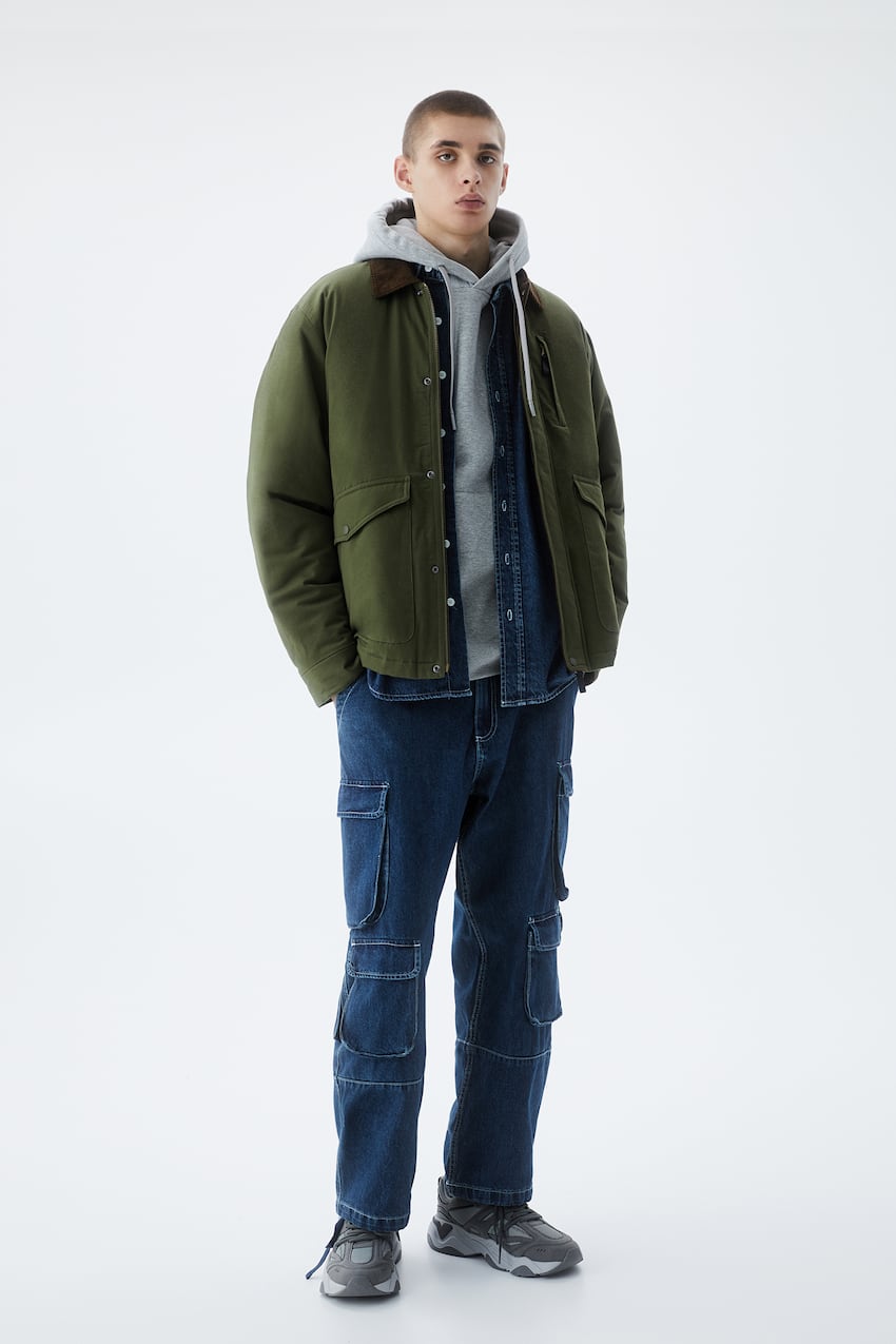 Veste Coton Matelassée Col Pana