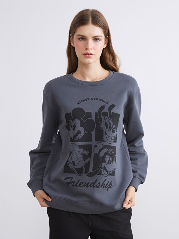 Moudda LC Waikiki - Sweatshirt en jersey sous licence Femme Carbone - Tunisie 1