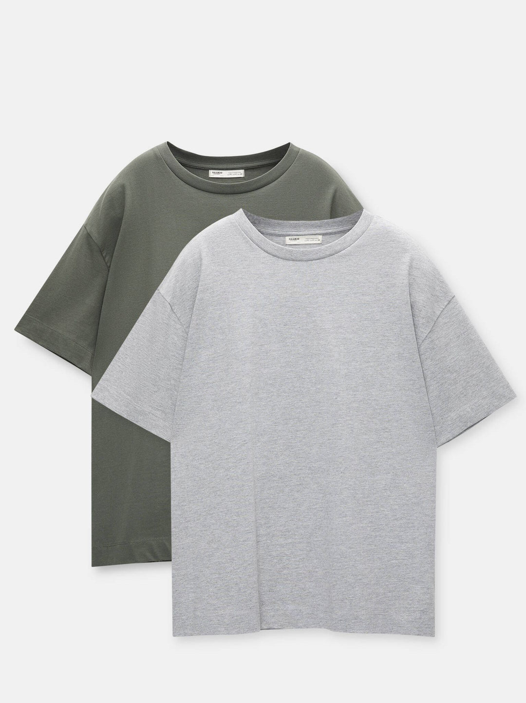 Moudda PULL & BEAR - T-Shirt Basique Oversize - Gris - Tunisie 3